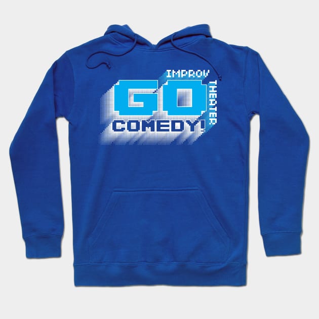 Go Comedy 8 bit logo Hoodie by gocomedyimprov